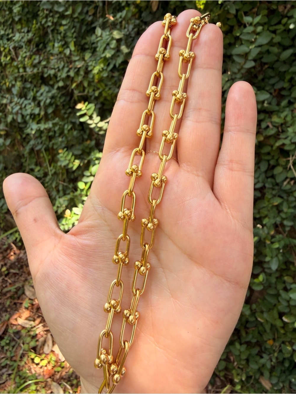 Gold Link  Necklace - Luxury Jewelry - Picture 4 of 8